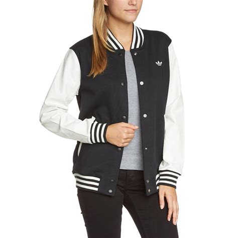 adidas college jacke damen schwarz|adidas college coats.